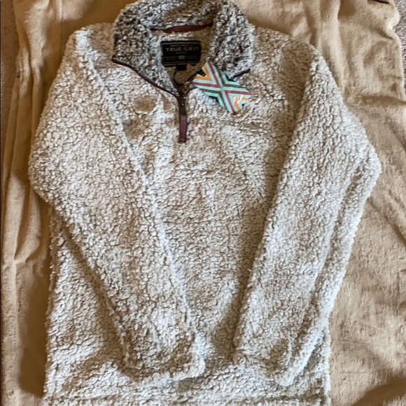 NWT True Grit Putty colored Pullover (Brand New) - Picture 2 of 3
